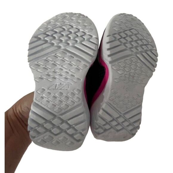 AVIA AVI BREEZE TODDLER GIRLS’ RUNNING SHOE, Black/Pink, Sz. 5 - Picture 5 of 8